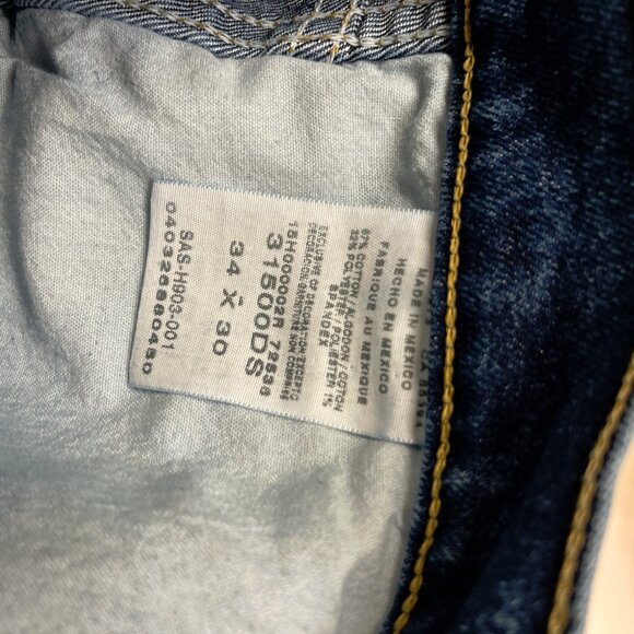 Wrangler Rugged Wear Straight Fit Jeans 34 x 30 - Picture 3 of 3